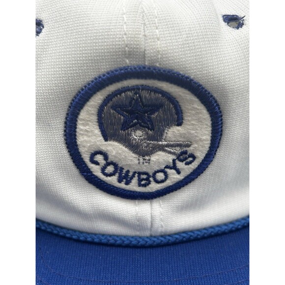 Vintage Dallas Cowboys Hat Cap Snapback White Sports Specialties Patch Rope - Picture 1 of 6